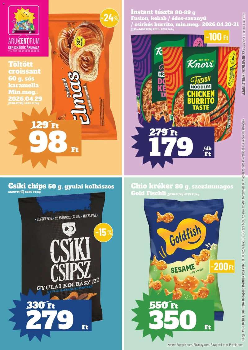 Vil-For Vil-For akciós újság 1 oldal