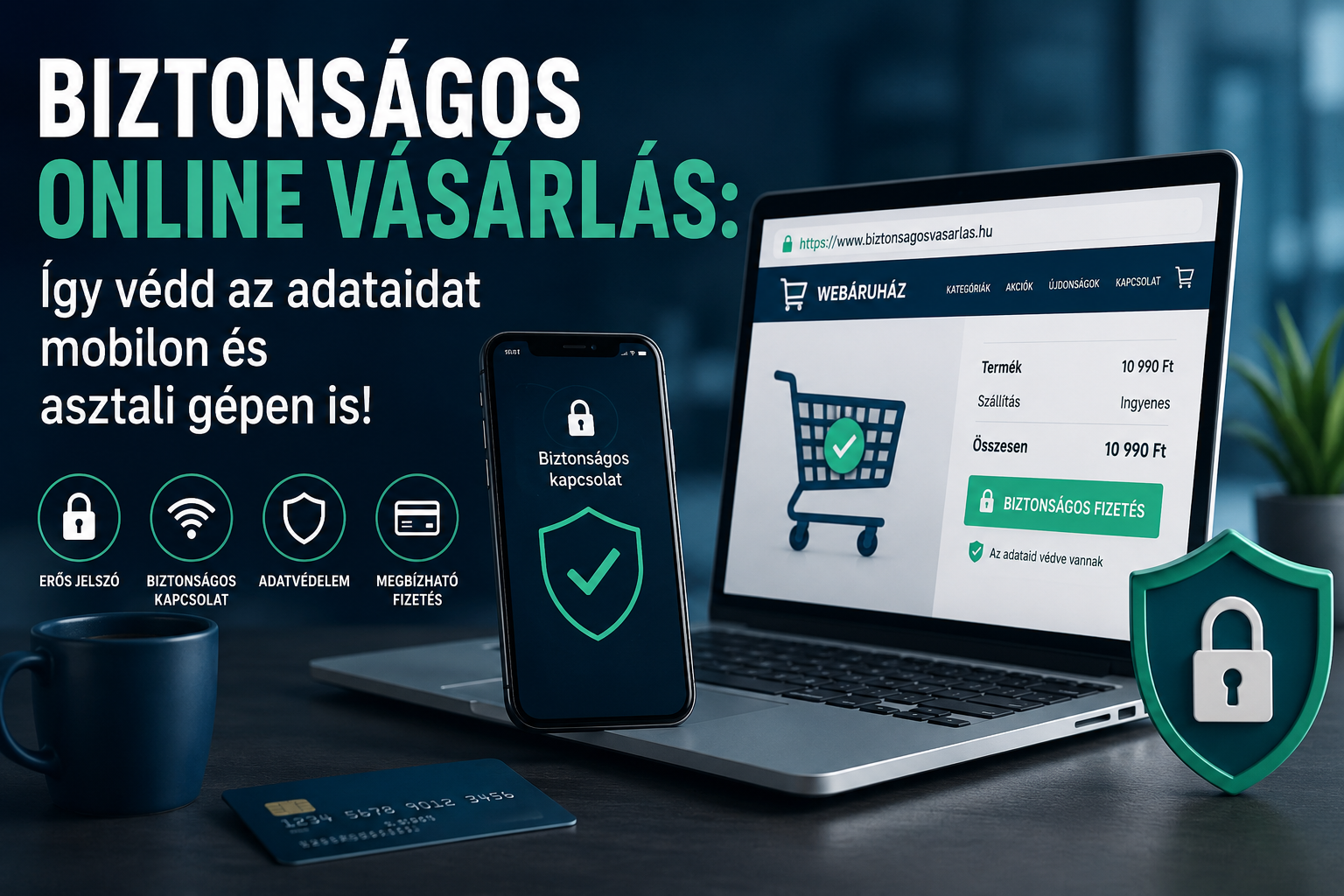 Biztonságos online vásárlás: Így védd az adataidat mobilon és asztali gépen is!