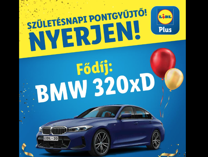 Nyerj egy BMW-t a Lidl nyereményjátékán!