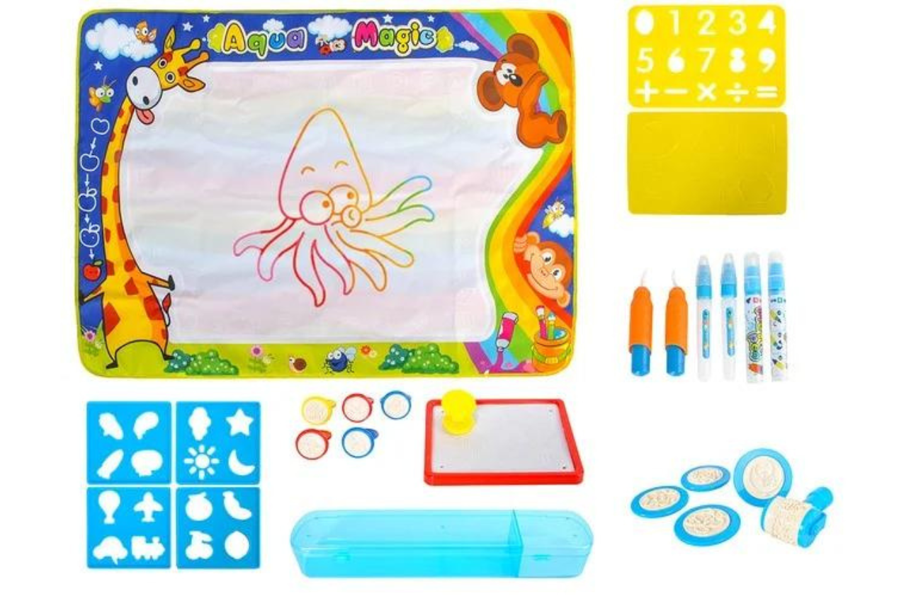 Óriási rajzvászon - kreatív szórakozás és fejlődés vízzel festhető kiegészítőkkel