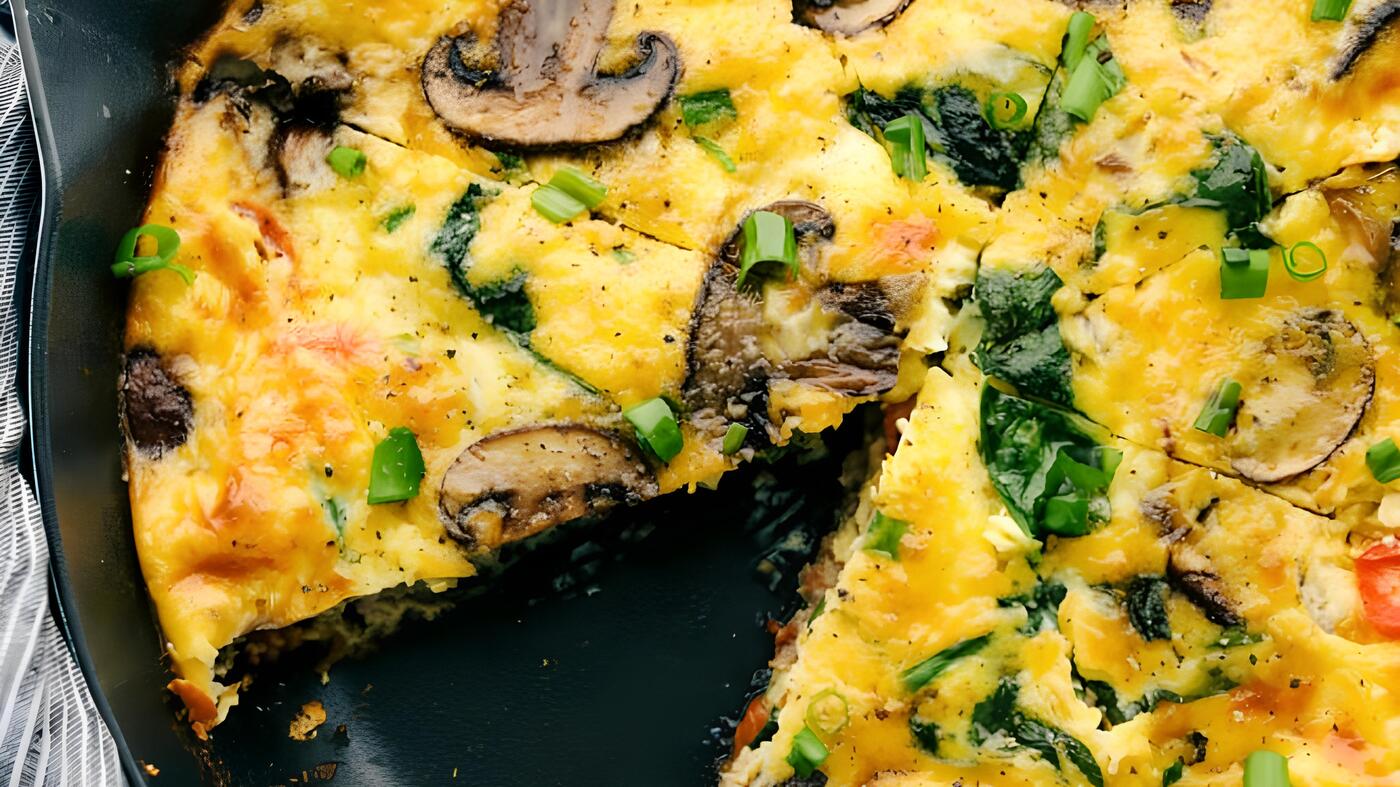 Szuperindító reggeli: Így készíts kolbászos gombás Frittatát