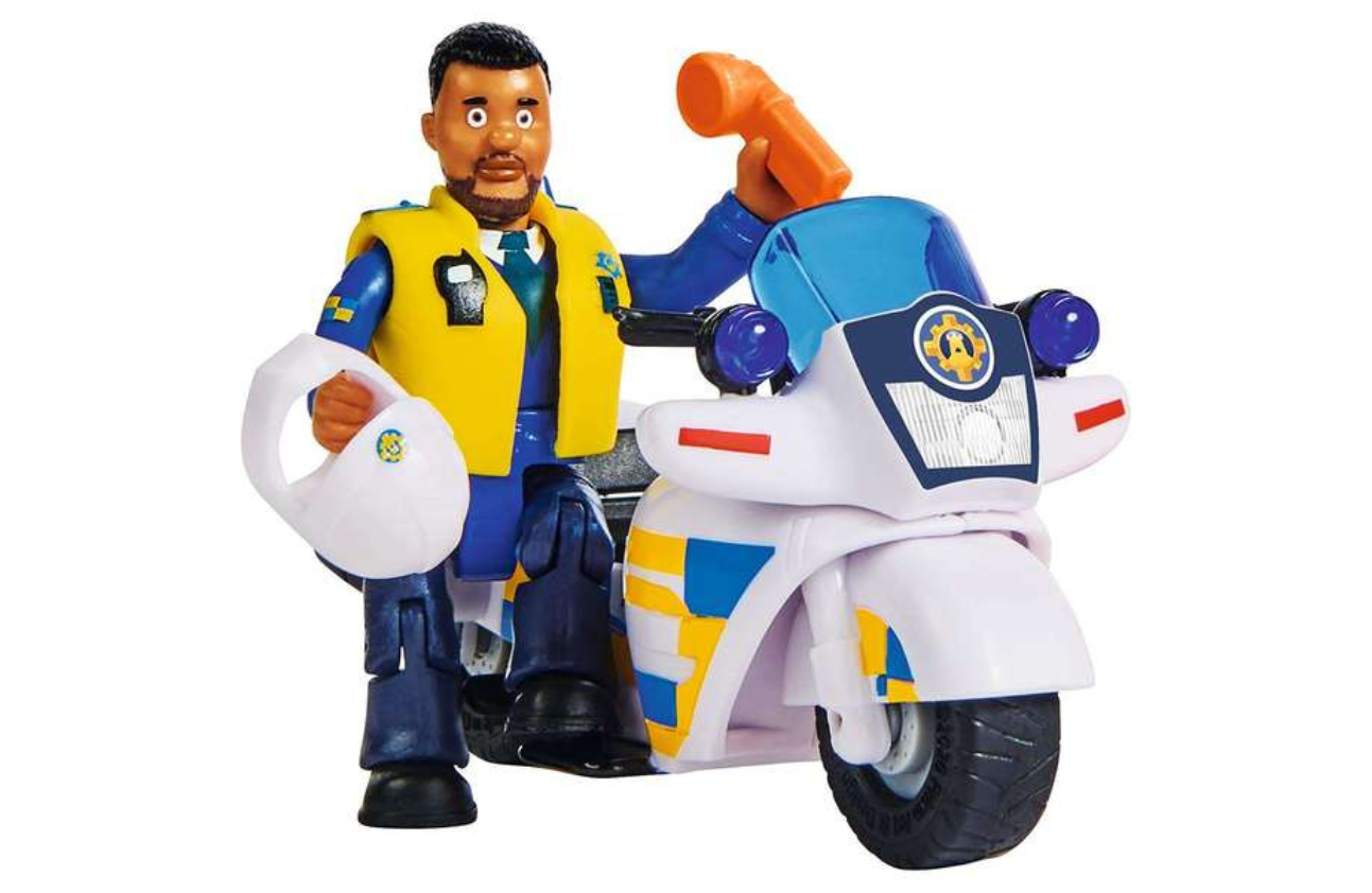 Simba Sam, a tűzoltó - Rendőrségi motor Malcolm figurával